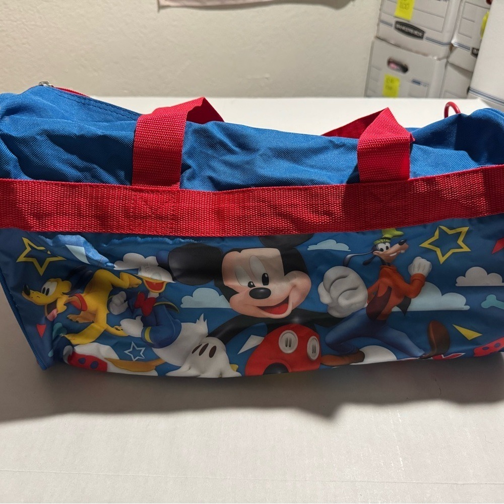 Mickey Mouse‎ & Friends Blue & Red Duffle Bag #A108